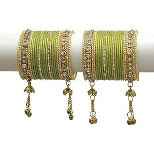MUCH-MORE Splendida Collezione Moda Fatta di Latkan Bangles per Le Militare - Ilgrandebazar