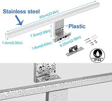 Carica l&#39;immagine nel visualizzatore di Gallery, Aogled Lampada da Specchio Led per Bagno 10W 820LM 60cm 230V 10w 820lm - Ilgrandebazar
