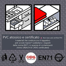 Carica l&#39;immagine nel visualizzatore di Gallery, Kaeren Tappetino Antiscivolo per 48 cm x 150 cm, Grigio Antracite/Puntini