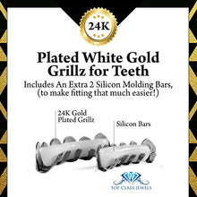 Carica l&#39;immagine nel visualizzatore di Gallery, Joker Grillz Suicide Squad 24k placcato in oro bianco per bocca e... - Ilgrandebazar