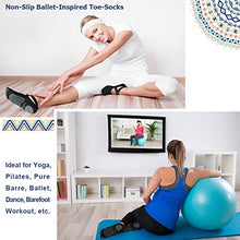 Carica l'immagine nel visualizzatore di Gallery, Ozaiic Calzini Antiscivolo Yoga Donna, Adatti a M（Donna35-41）, Nero Gris - Ilgrandebazar