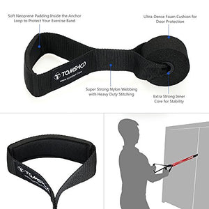 TOMSHOO Bande Elastiche di Resistenza Pull Up Loop Bands con completo da uomo
