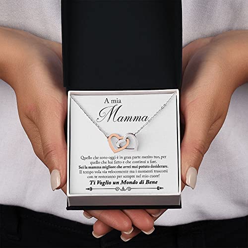 MAMIJUX Collana Cuore Idea Regalo Mamma Zia Nonna MAMIJUX Collana Cuore Idea Regalo Mamma Zia Nonna