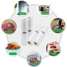 Carica l&#39;immagine nel visualizzatore di Gallery, KitchenBoss Sacchetti Sottovuoto per Alimenti,4 4 rotoli 20x500cm e 28x500cm