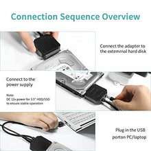 Carica l'immagine nel visualizzatore di Gallery, POSUGEAR Cavo da USB 3.0 a SATA I/II/III per SSD HDD 2,5/3,5 3.5