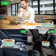 Carica l&#39;immagine nel visualizzatore di Gallery, Timker Scaldavivande Elettrico Portatile,Scaldavivande Verde Chiaro