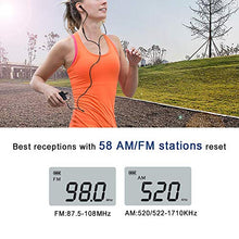 Carica l&#39;immagine nel visualizzatore di Gallery, Mini Radio Portatile Tascabile Digitale Ricevitore FM AM Pocket Nero