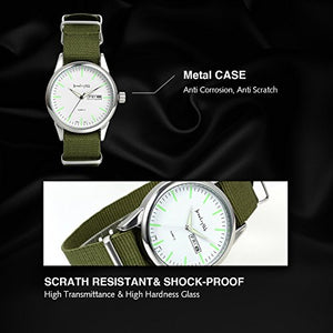 Avaner Orologio da Polso Uomo al quarzo Giapponese Cinturino di Tessuto... - Ilgrandebazar