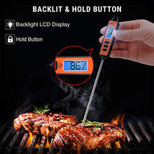 Carica l&#39;immagine nel visualizzatore di Gallery, ThermoPro TP01S Termometro da Cucina Professionale con Lettura Istantanea con Sonda Lunga, Termometro Carne Digitale per Alimenti, Latte, Dolci, Olio Frittura, Liquidi, Cibo, Barbecue, Vino e Griglia
