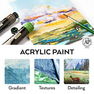 Arteza Colori Acrilici Per Dipingere Professionali, Set da 12 12 colori - Ilgrandebazar