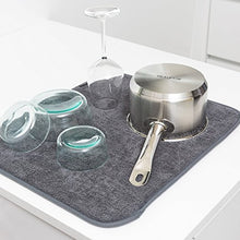 Carica l&#39;immagine nel visualizzatore di Gallery, Brabantia Sink Side Tappetino Scolapiatti, Microfibra, Grigio (Dark Grey),... - Ilgrandebazar