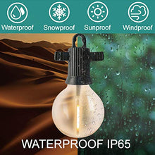 Carica l'immagine nel visualizzatore di Gallery, ZOTOYI LED Catena Luminosa Esterno, 15M Catena Luci Stringa Giardino IP65 Impermeabile con 25+2 G40 Lampadine, Luci da Esterno e Interno per Natale Matrimonio Partito, Bianco Caldo
