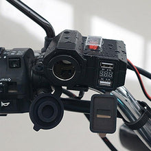 Carica l&#39;immagine nel visualizzatore di Gallery, YGL Motocicletta Impermeabile Caricabatterie USB Caricatore per moto