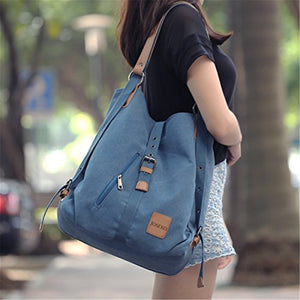 JOSEKO Borsa Donna,Zainetto Donna Zaino Alla Moda Con Tracolla Casuale Blu
