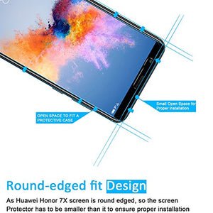 NEW'C Pacco da 2 Pezzi, Pellicola Protettiva in Vetro Temperato per Honor 7X
