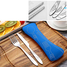Carica l'immagine nel visualizzatore di Gallery, HEEFEN 2 Set Posate da Viaggio all'aperto, di in Acciaio Inox...