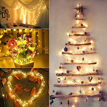 Carica l&#39;immagine nel visualizzatore di Gallery, Catena Luminosa Solare, BrizLabs 2 Pezzi 120 LED Stringa 2 Bianco Caldo