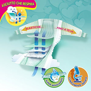 Pampers Baby Dry Duo Mini, 186 Pannolini, Taglia 2 (3-6 kg) - Ilgrandebazar