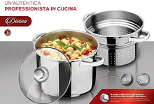 Carica l&#39;immagine nel visualizzatore di Gallery, Aeternum Divina Pastarella Pentola per Pasta, Acciaio, Adatto all&#39;Induzione,... - Ilgrandebazar