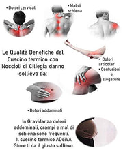 Carica l&#39;immagine nel visualizzatore di Gallery, Cuscino con Noccioli di Ciliegia Bio Termico Made in ITALY Sfoderabile 48 x... - Ilgrandebazar