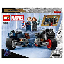 Carica l&#39;immagine nel visualizzatore di Gallery, LEGO 76260 Marvel Motociclette di Black Widow e Captain America, Set Avengers Age of Ultron con 2 Supereroi e Moto Giocattolo, Giochi per Bambini e Bambine dai 6 Anni