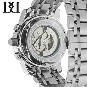 BREBOR Orologio da Polso Automatico Uomo con Cinturino in Acciaio... - Ilgrandebazar