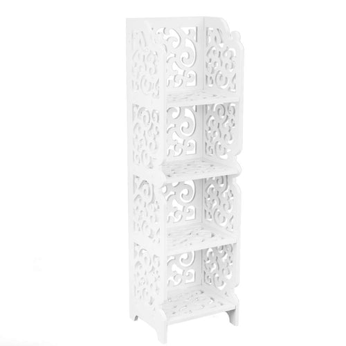 PrimeMatik - Scaffale in Legno-plastica Libreria Decorativa a 4 Ripiani... - Ilgrandebazar