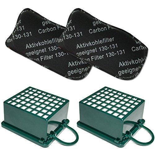 KIT 2 Filtro HEPA / EPA + 2 Filtri ODORI per aspirapolvere Vorwerk Folletto... - Ilgrandebazar