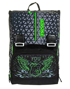 Zaino Estensibile Big Seven Winged, 28 Lt, Nero, Sdoppiabile, Scuola & Tempo...