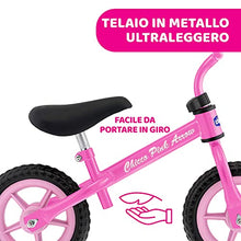 Carica l&#39;immagine nel visualizzatore di Gallery, Chicco Pink Arrow Bicicletta Senza Pedali, Bici Senza Pedali Balance Bike per l&#39;Equilibrio, con Manubrio e Sellino Regolabili, Max 25 Kg, Rosa, Giochi Bambini 2-5 Anni