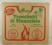 Carica l&#39;immagine nel visualizzatore di Gallery, BRICCHETTI COMBUSTIBILI DI VINACCIOLO A LUNGA DURATA IN SCATOLA DA 15 KG - Ilgrandebazar