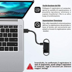 Registratore Vocale Spia, Mini da 16GB con Attivazione...