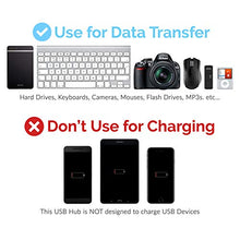 Carica l'immagine nel visualizzatore di Gallery, Sabrent a 4 porte Hub USB 3.0 con interruttori di alimentazione individuali...