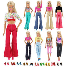Carica l&#39;immagine nel visualizzatore di Gallery, Miunana 20 Articoli Fatti A 5 Abiti + 5 Pantaloni + 10 Pcs Scarpe Per Barbie - Ilgrandebazar