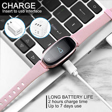 Carica l&#39;immagine nel visualizzatore di Gallery, WOWGO Fitness Tracker Donna Cardiofrequenzimetri Conta Passi IP67 Oro rosa