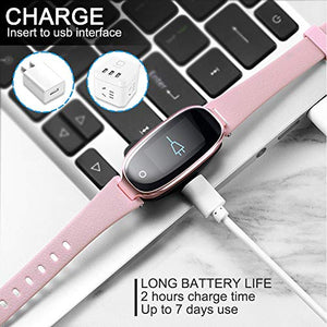 WOWGO Fitness Tracker Donna Cardiofrequenzimetri Conta Passi IP67 Oro rosa
