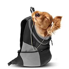 Carica l&#39;immagine nel visualizzatore di Gallery, PETCUTE Zaino Porta Cane Marsupio Borse per Cani L fino a 4,5 kg, Nero
