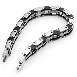 Jovivi Bracciale in Acciaio Inossidabile Catena Pesante Moto Link... - Ilgrandebazar