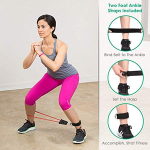 INTEY Set di Fasce Resistenza - 5 Bande Resistenza, Fino a 68 kg (150...