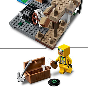 LEGO 21189 Minecraft La prigione degli scheletri, giocattolo costruibile, figura dello scheletro con accessori, grotta, da 8 anni in su