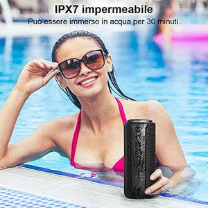 Cassa Bluetooth 30W Altoparlante Portatile 5.0 con Bassi S1-Nero