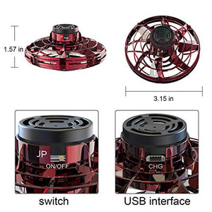 Abree Giocattoli Volanti per Adulti e Bambini Ricarica USB Mini Drone UFO Red