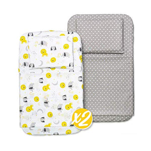 FlyIdeas Lenzuola Next2Me Set MAXI 8 pz 83x50cm | 2 50x83 cm, Giallo