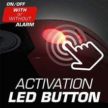 Carica l&#39;immagine nel visualizzatore di Gallery, Radikal RK9 Antifurto Blocca Disco Allarme 120 db, ø 6 mm Universale Rosso