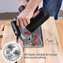 Carica l&#39;immagine nel visualizzatore di Gallery, Sega Circolare, Meterk Circolare (1500W 4700 RPM), Taglio 65mm (90º),... - Ilgrandebazar