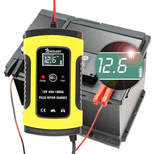Carica l'immagine nel visualizzatore di Gallery, NWOUIIAY Caricabatteria Auto di Carica 6A/12V Multi Protezioni Carica...