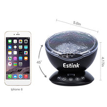 Carica l&#39;immagine nel visualizzatore di Gallery, Luce Proiettore Oceano LED Lampada Notturna Lettore Nero - Ilgrandebazar