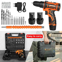 Carica l&#39;immagine nel visualizzatore di Gallery, V VONTOX Trapano Avvitatore a Batteria, 12 V, a 2... - Ilgrandebazar