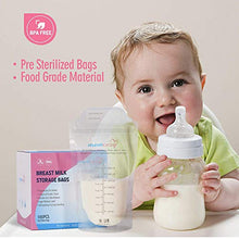 Carica l&#39;immagine nel visualizzatore di Gallery, Sacche Contenitori per Latte Materno, pre-sterilizzate 100pcs