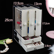 Carica l'immagine nel visualizzatore di Gallery, JNCH Porta Orecchini Espositore Organizer Scatola Cofanetti Beige B
